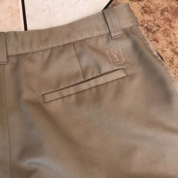 pga tour mens khaki golf performance shorts size 32 - Picture 6 of 7